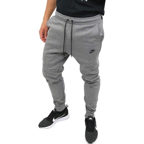 Nike Sportswear Tech Fleece Jogger Sweatpants Carbon Heather Gray Mens Sz L - Picture 1 of 11
